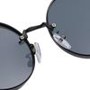 Individuality Anti-glare Sunglasses American Classic Metal Round Frame Sunglasses Punk Metal Wooden Leg Women's Sunglasses Men's Sunglasses