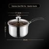 Wutuo Stainless Steel Milk Pot with Glass Lid