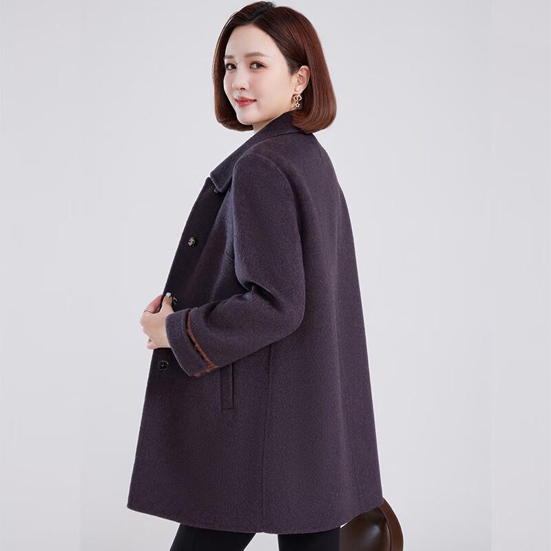 Fengmao Women's 100% Wool Mid-Length Double-Faced Coat