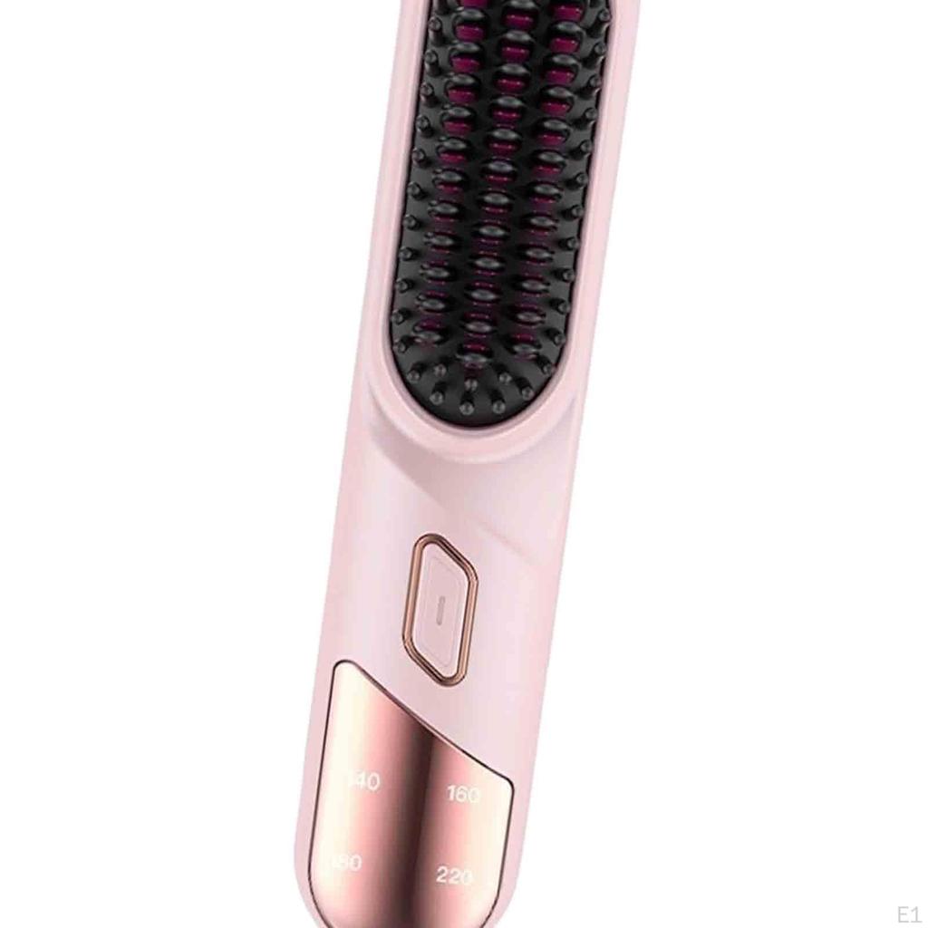 Prostownica do włosów szczotka akumulatorowa antyoparzeniowa podróżna