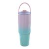 Water bottle10oz gradual change portable thermos cup large capacity straw cup portable car accompanying coffee cup