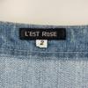 LEST ROSE Frill Denim Jacket blue Women 2