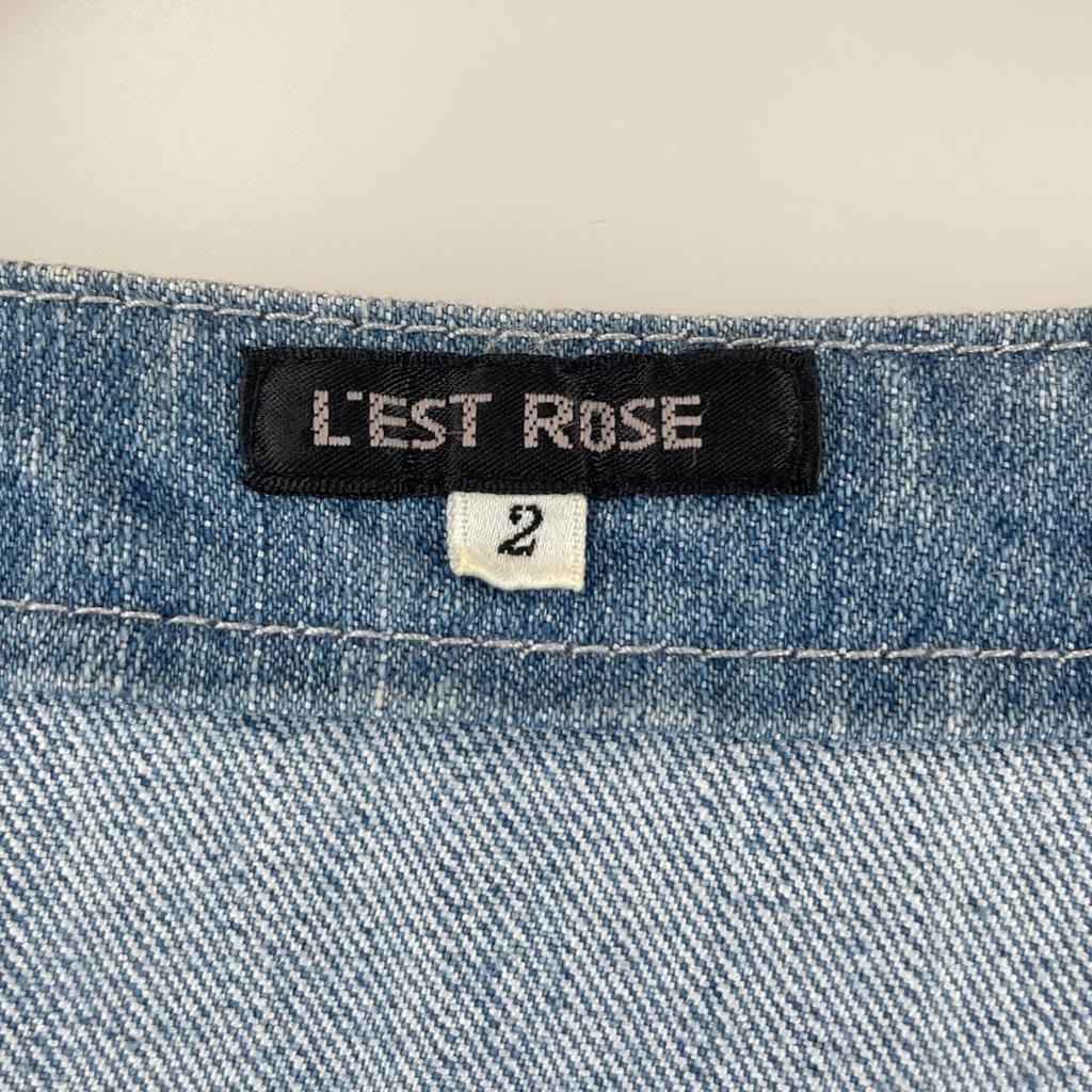 LEST ROSE Frill Denim Jacket blue Women 2