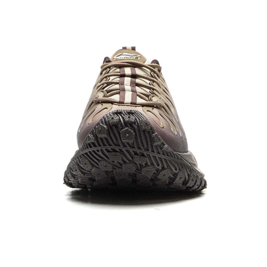 Li Ning Youxia CRC Fashion Trend Shock Absorption Support Rebound Low Top Casual Shoes Unisex Casual Shoes Yellow Brown AZGV087-3