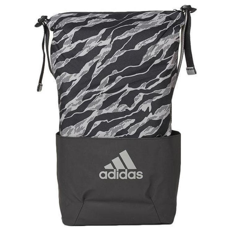 Adidas Large Capacity Logo Zipper Backpack Unisex Backpacks Black DM2791