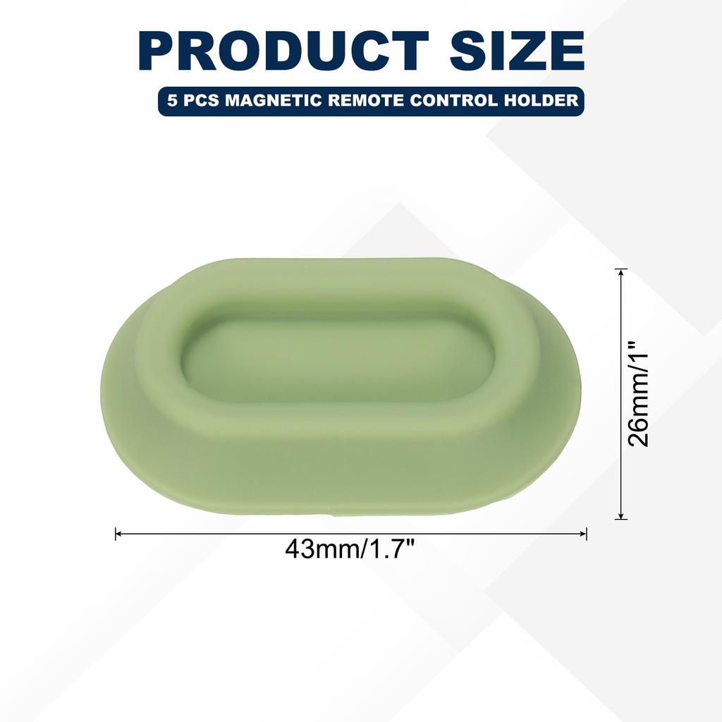 2/5pcs Magnetic Remote Control Holder Wall Mount Silicone Remote Control Organizer Strong for tv Remote Control Air Conditioning