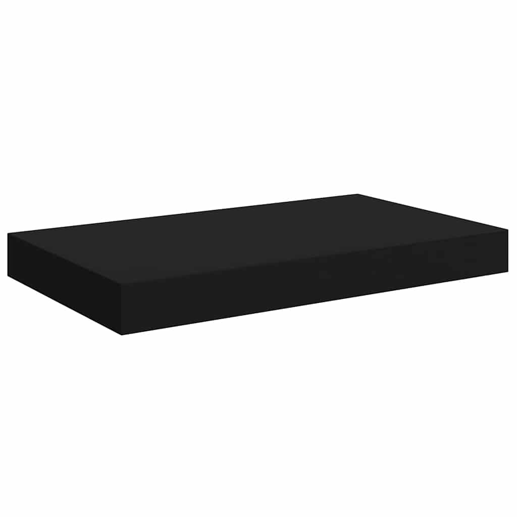 vidaXL Schwebendes Wandregal Schwarz 40x23,5x3,8 Cm MDF