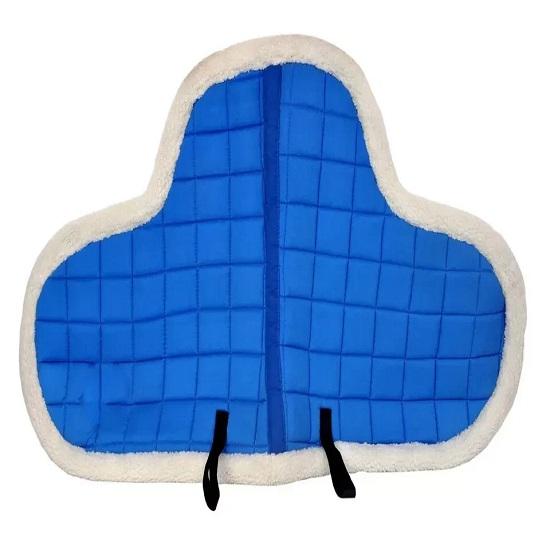 Ridex Blue Color Polycotton Quilted Design English Horse Saddle Pad .