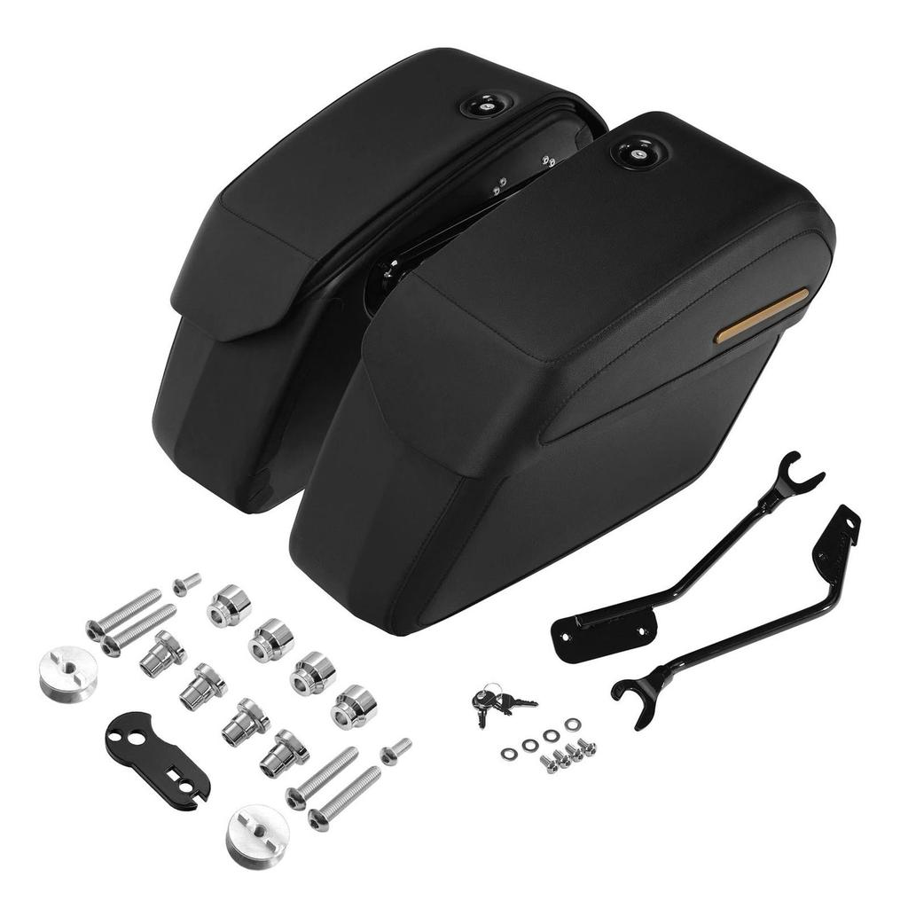 Motorcycle Detachable Saddlebags Docking Kit For Harley Fat Boy Breakout FLFB FLFBS FXBR FXBRS 2018-2025 Trunk Bag Side Box
