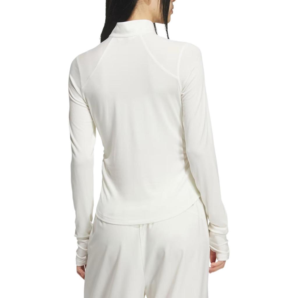 Adidas T Shirts Women's Ecru Stand Collar KH2642