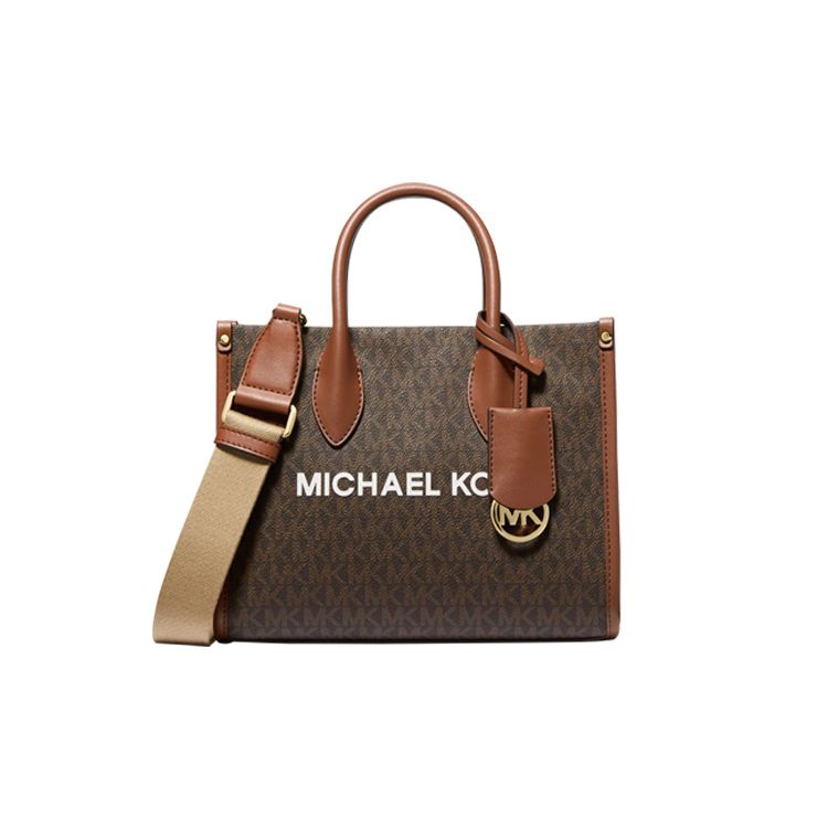 Michael Kors MK Mirella Printed Shoulder Tote Bag Women Tote Bags 35S4G7ZC5B-200 Basic Set (Bag+Dust Bag)