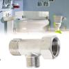 Professional Water Valves Splitters 7/8Inch Sturdy Brass Construction Leak Resistant Designs Bidet Shower Connectors