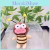 Adorable Soft Plush Bee Keychain Cute Cartoon Animal Design Perfect Gift For Girls