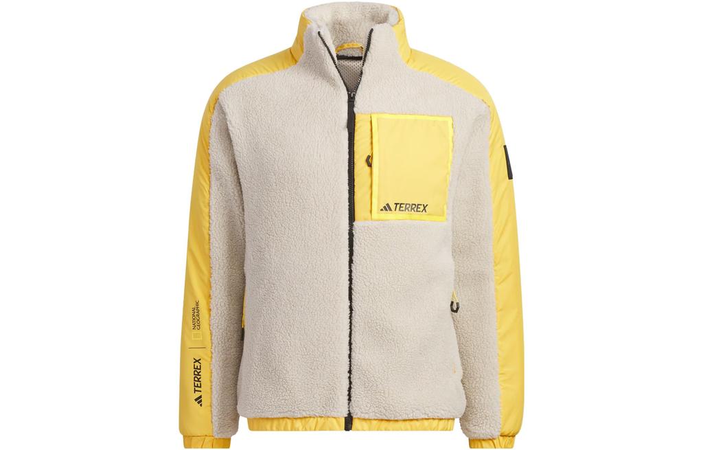 Men's Jacket Adidas National Geographic Co Branded Section Multicolor Outdoor Thickened And Fleece Lined