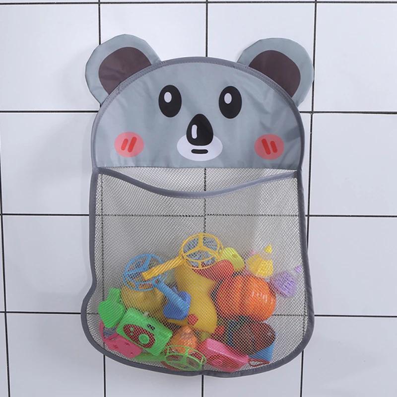 Cartoon Panda Frog Hollow Out Mesh Hanging Bag Bathroom Baby Bath Toys Supplies Durable Multifunctional Bathing Products