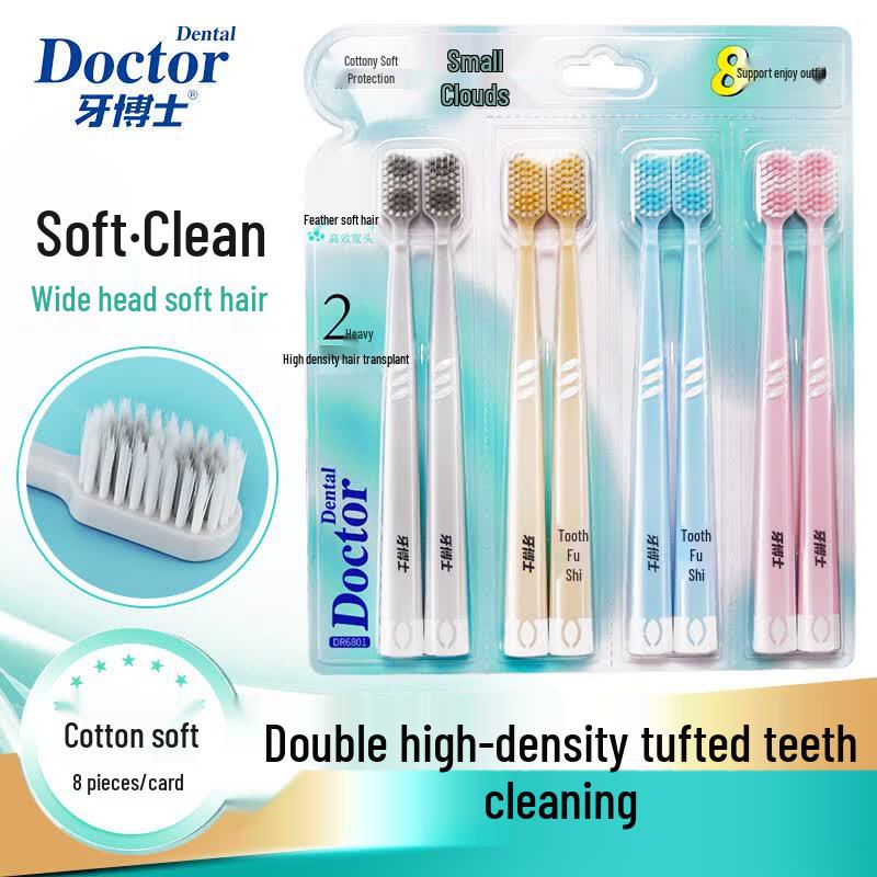 

Dr. Dental Cotton Soft Toothbrush - 8 Pack