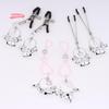 1 Pair Bell Breast Clip Nipple Clips SM Female Nipple Massage Clamps Clitoris Stimulation Adult Sex Toy For Women Training Tool