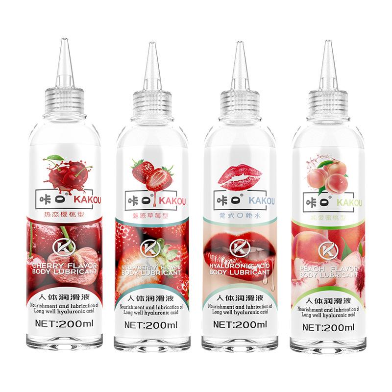 200ml Fruit Flavored Water-based Lubricant Gel for Men Anal Oral Lubrication Goods for Adult Sex Lubricant for Sex Toys
