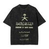 Harajuku Gewaschenes Hemd Saudi-Arabien September Accessoires Neuheit T-Shirt Oversize Nationalfeiertag Streetwear Sommer T-Shirt