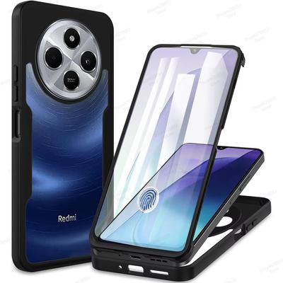 Nárazuvzdorný 360 Plný Kryt pro Xiaomi Redmi 14C 4G 13C 12C 12 Turbo 3 A1 A2 Plus 10C 10 10A 9C 9A Měkký Silikonový Nárazník