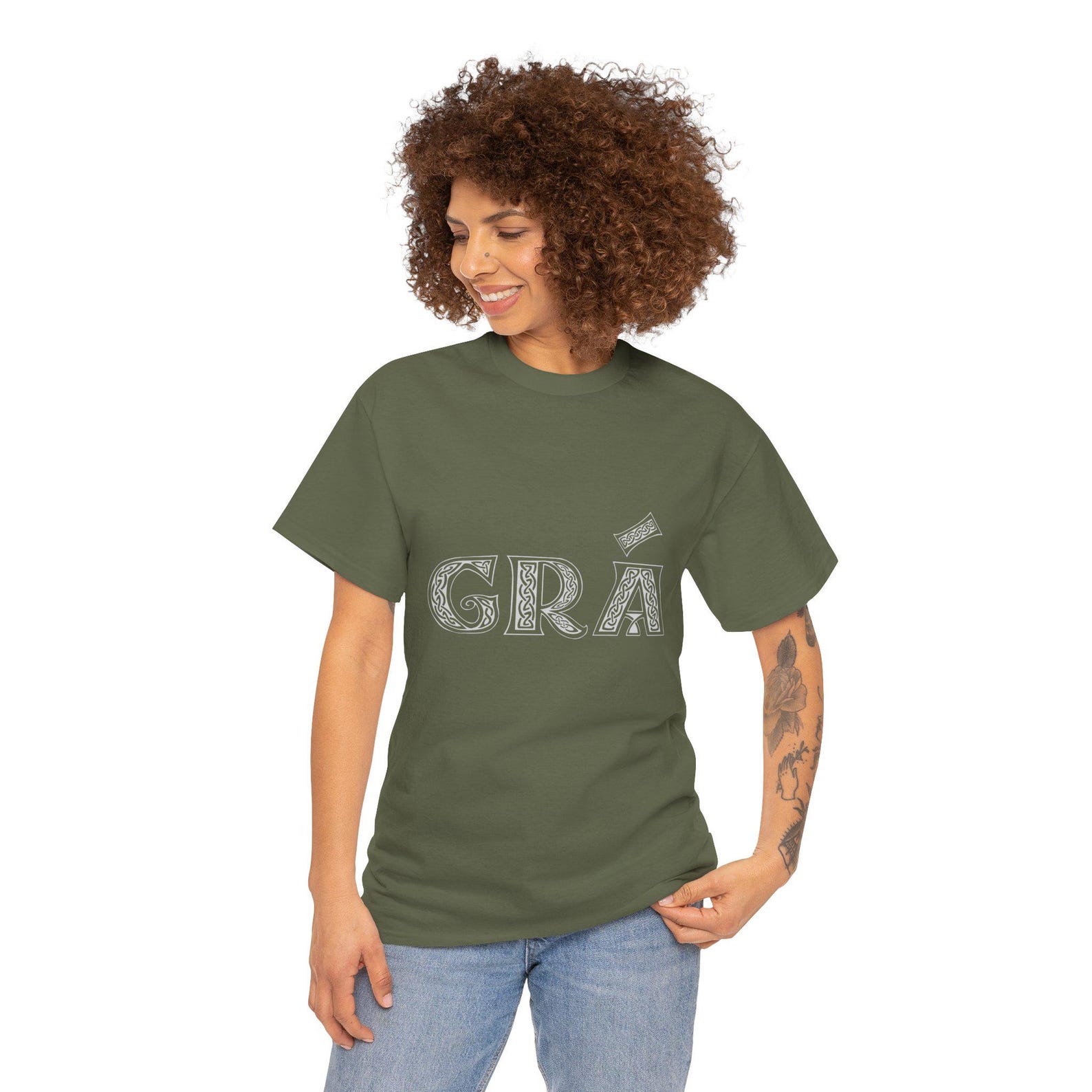 Grá Shirt | Irish LoveT-Shirt, Gaelic Grá Tee Unisex S