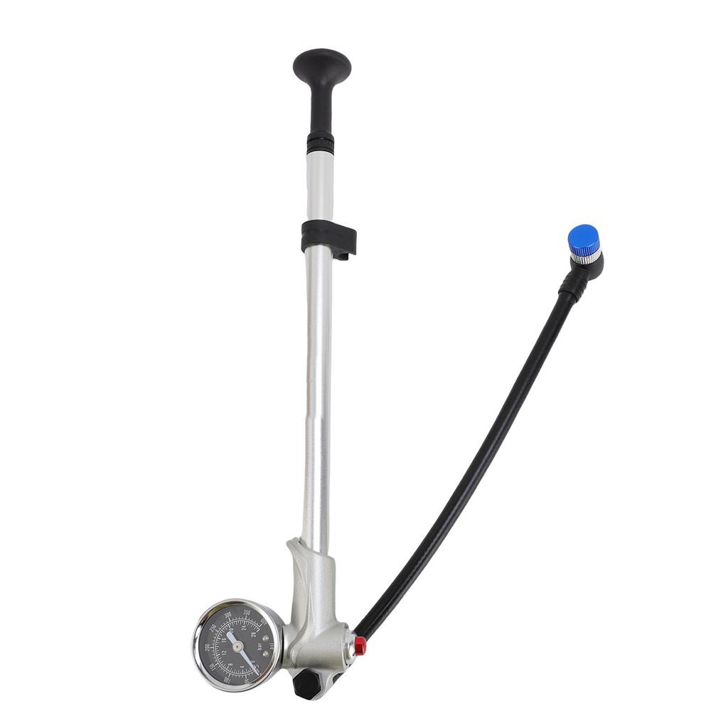 Bike Shock Pump 300PSI Aluminum Alloy Front Fork and Rr Suspension   Pump with Pressure Meter