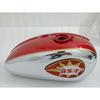 BSA A65 2 Gallon Red Painted & Chrome Fuel Petrol Gas Tank |Fit For