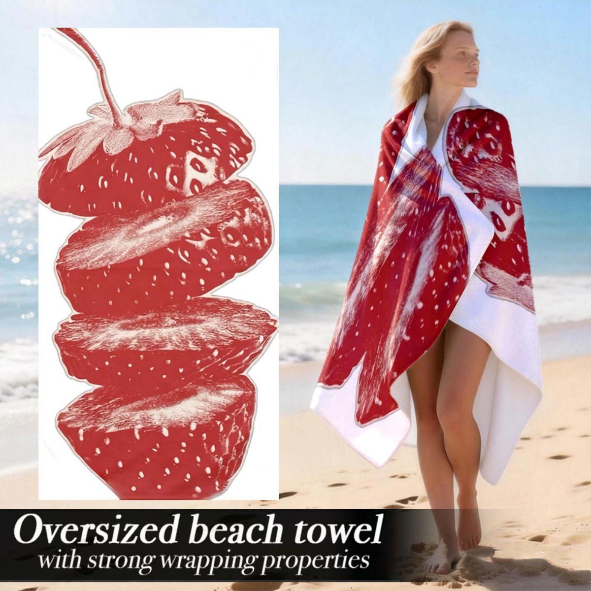 

Extra Large Soft Plush Absorbent Luxury Oversized Beach Towel | Microfiber Polyester, Pattern, Fabric, Machine Washable | Ideal W30*H60(CM)