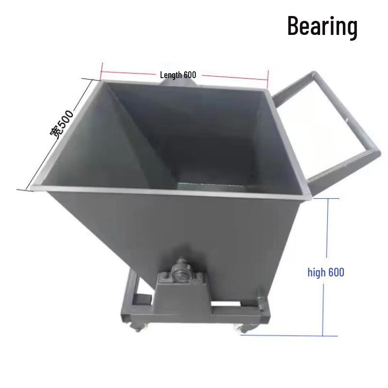 Industrial Chip Collection Cart with Filtered Waste Bin