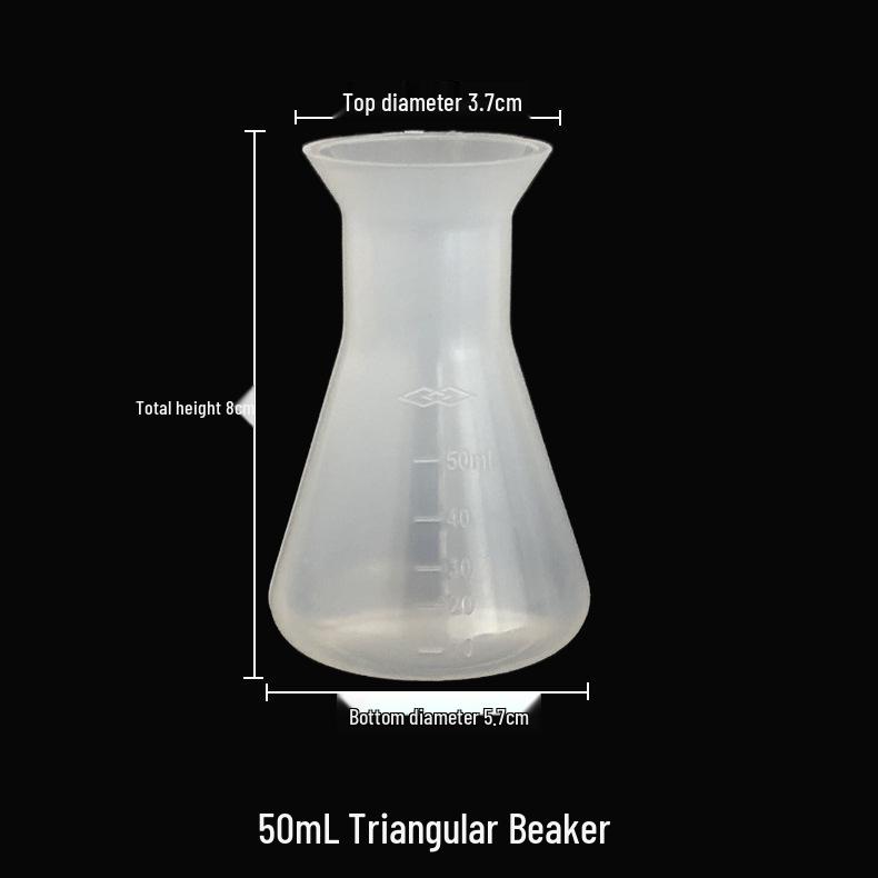 Graduated High-Temperature Resistant PP Erlenmeyer Flask Beaker (50-1000ml)