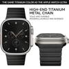 Titanium Men Strap for Apple Watch Band Ultra 3/2 49mm 11 10 46mm Magnetic Buckle Bracelet for Iwatch Series 9 8 7 SE 45mm 44mm
