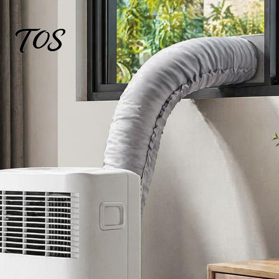 Durable Exhaust Hose Thermal Sleeve Portable Air Conditioner Insulation Sleeve, 59 Inch Universal Duct Wrap for 5-5.9 Hoses, Insulated Protective