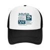 Jellyfish Science Design Mesh Trucker Hat Breathable Baseball Cap for Outdoor Activities and Nature Enthusiasts