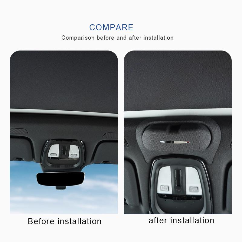 Para Volvo XC60 XC90 S60 S90 V90 estuche para gafas de coche 2018-2026 clip para gafas de techo almacenamiento de gafas de sol interior
