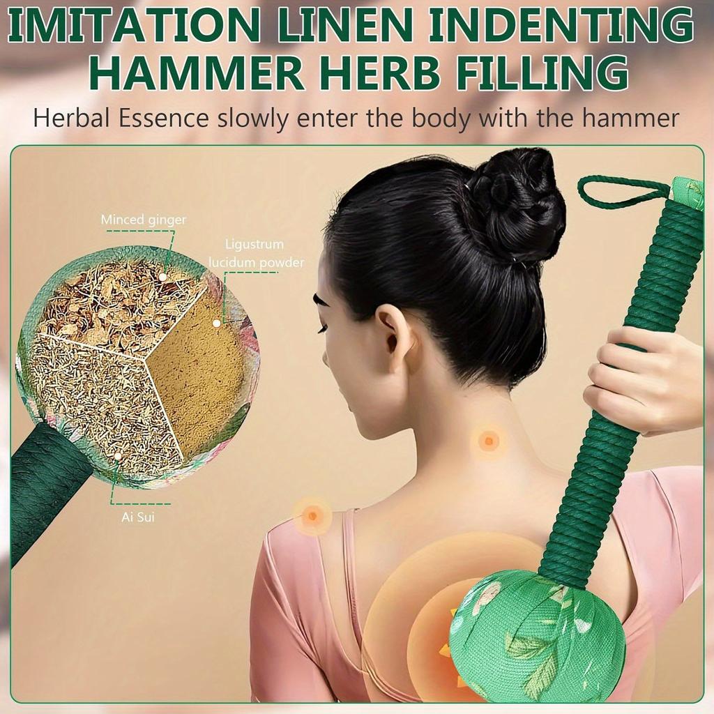Hammer Manual Body Massage Hammer Long Size Massage Hammer Back Knock Long Handheld Massage Hammer Whole Body Massage Hammer