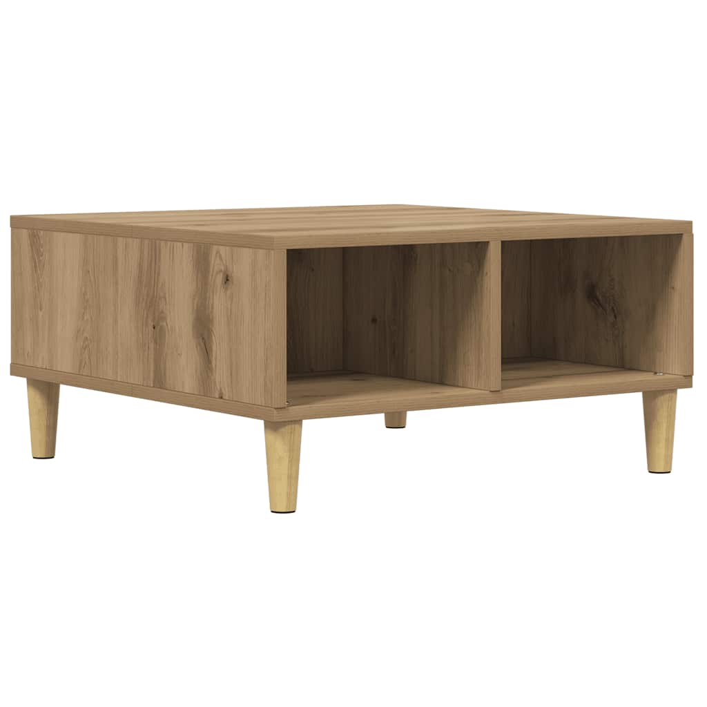 Artisan Oak Coffee Table 60 X 60 X 30 Cm Particleboard