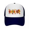 Playful Gobble Turkey Lettering Desi Mesh Baseball Cap Casual Hat Outdoor  For Womens Unisex FeUnisex