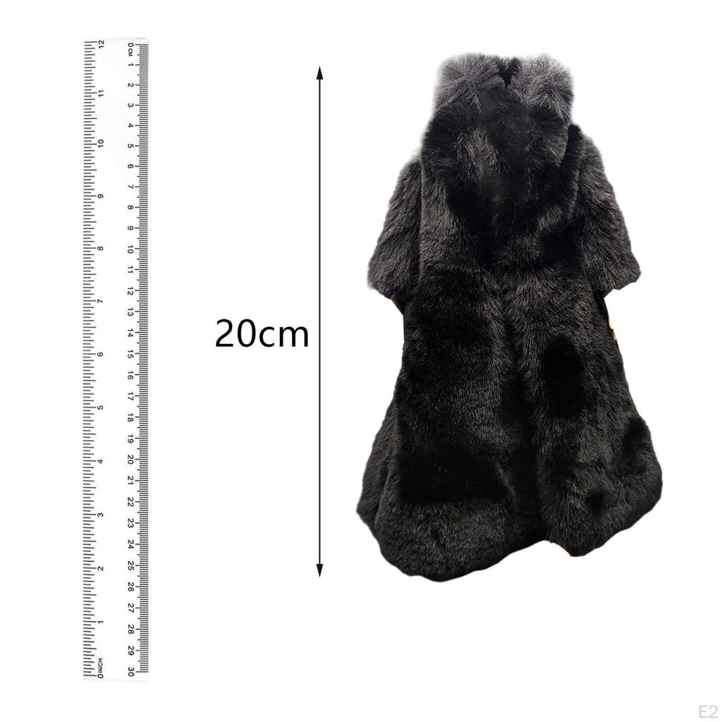 1/6 Scale Soldier Clothes Outfits Overcoat Winter Coat Fashion Thicken Long Jacket Party Stage Tops