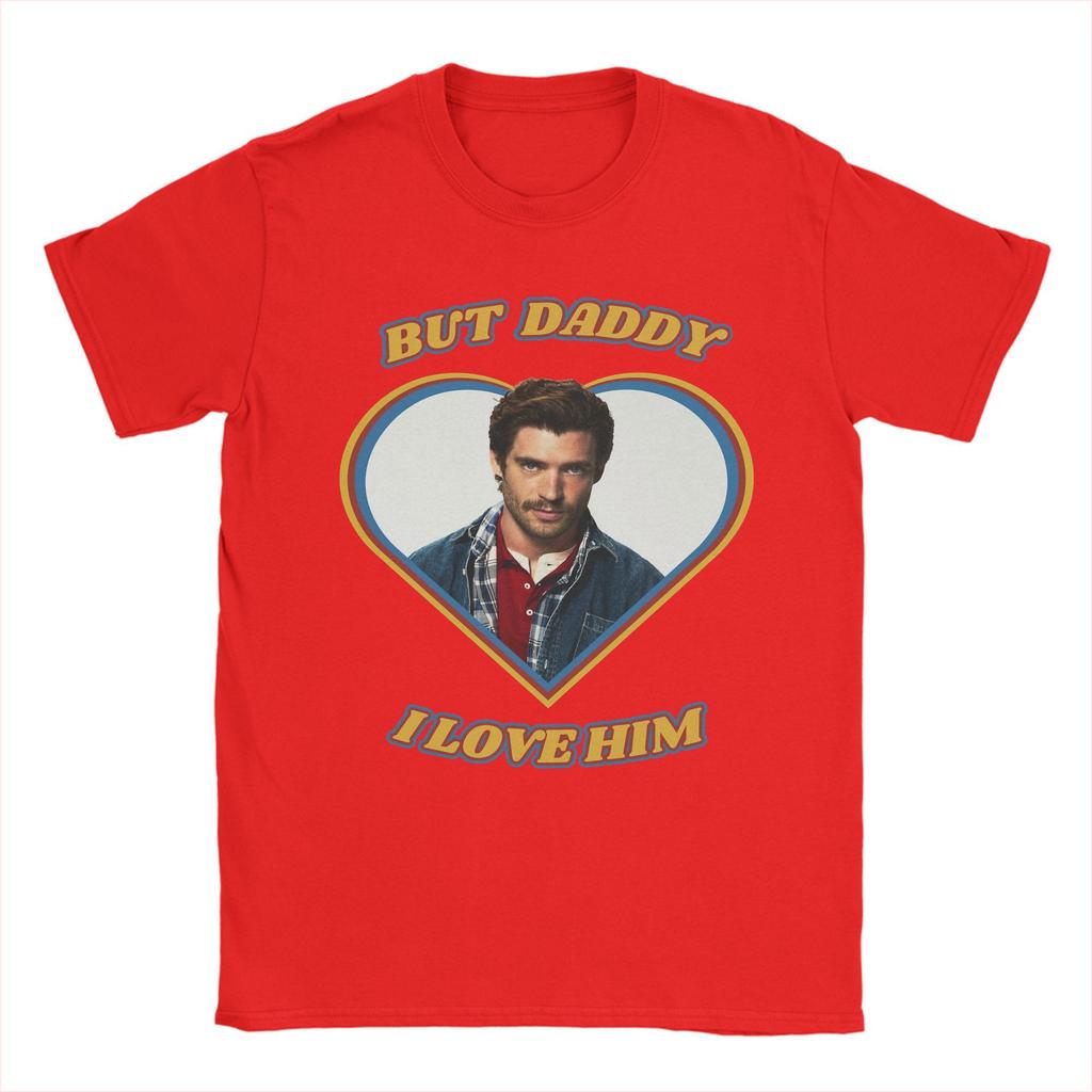 Men TShirt But Daddy I Love Him David Corenswet Novelty Pure Cotton Tee Shirt Short Sleeve  T Shirt Round Collar Tops Plus Size