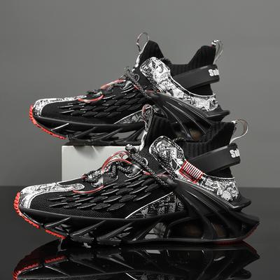 Chaussures pour hommes, Maille respirante, Baskets polyvalentes antidérapantes pour papa, Chaussures de course décontractées pour jeunes, Chaussures tendance grande taille