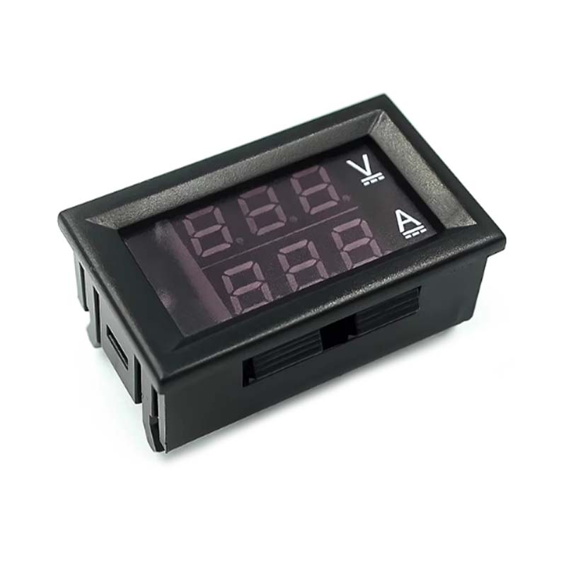 DC 0-100V 50A Digital Voltmeter Ammeter Dual Display Voltage Detector Current Meter Panel Amp Volt Gauge 0.28" Red Blue LED