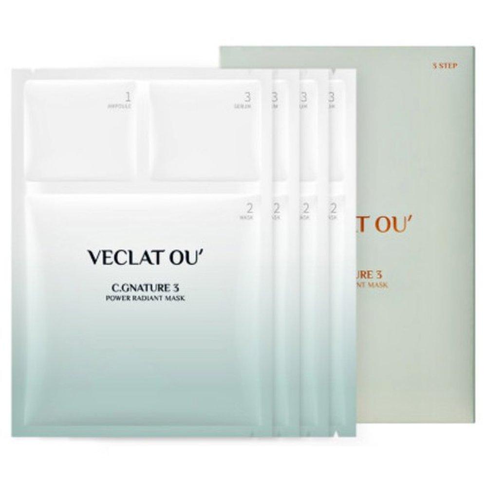 

VECLAT OU Signature 3 Power Radiant Mask Pack 3 Steps 4 Sheets