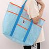 VIP Große Kapazität Koreanische Strandtasche - Tragbare Mesh-Umhängetasche für Fitnessstudio, Schwimmen und Outdoor