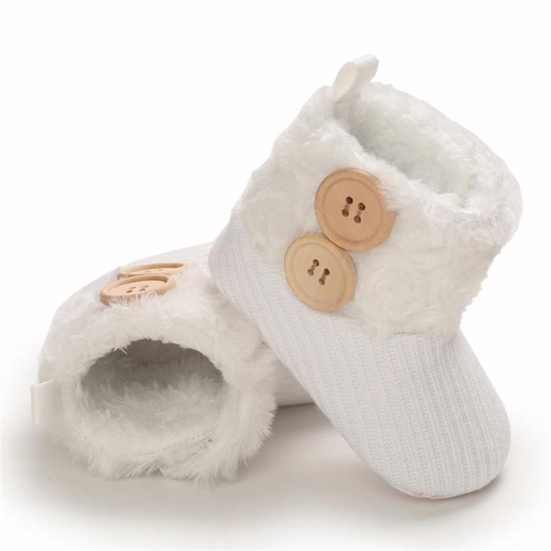 Baby Winter Schneestiefel Infant Fleece Gefüttert Warm Verdickung Weiche Sohle Kleinkind Schuhe Für 0-18m Jungen