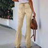 Damen Retro Straight Leg Micro Flared Jeans