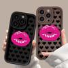European and American style lip print for iPhone17ProMax mobile phone case 14 Apple 13 matte 12/15 Premium 11