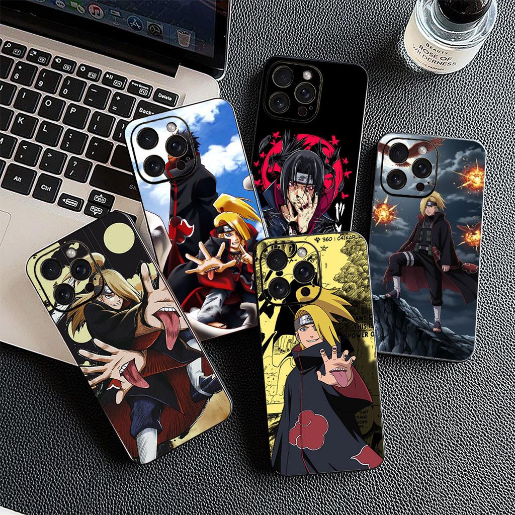 Deidara Narutos Itachi Uchiha Akatsuki Phone Case for Xiaomi Redmi Note 13 14 Pro Plus ProPlus 14C 13C Pro+ 5G Protective Cover