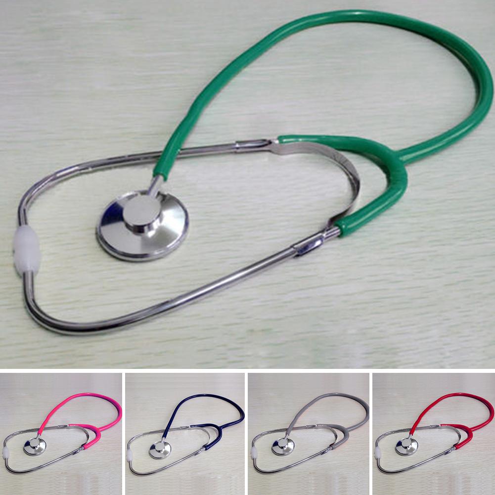 60cm Single EMT Headed Stethoscope Doctor Nurse Aid Vet Medical Monitor Tool