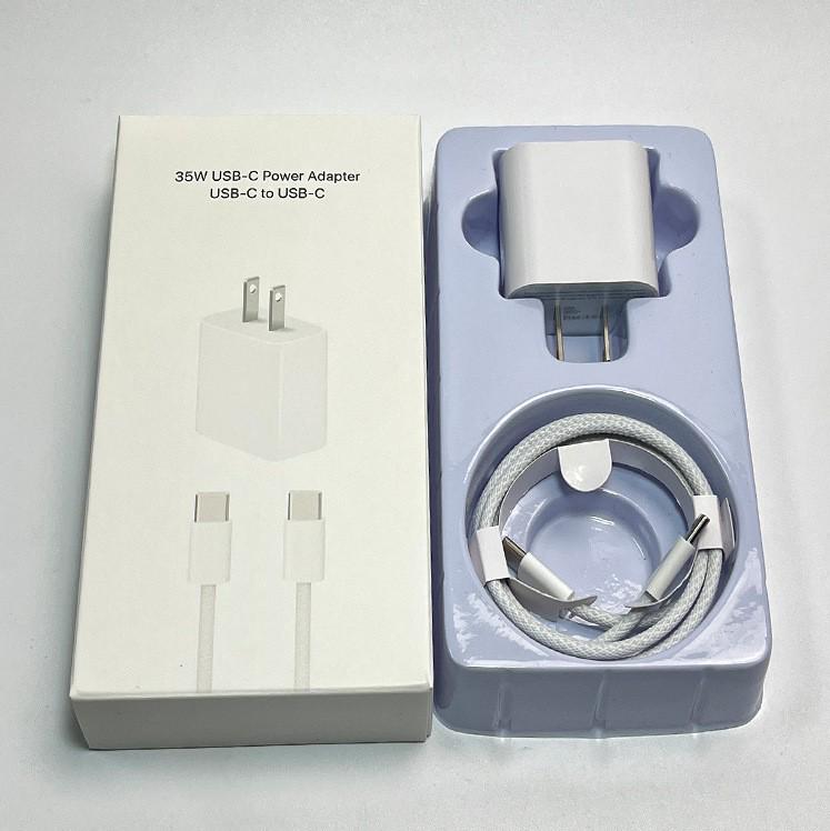 Caricabatterie PD da 20W/35W Compatibile con Apple 15 per iPad e iPhone con Cavo