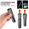 Waterproof Telescopic Zoom Flashlight Rechargeable White Laser Flashlight  Home
